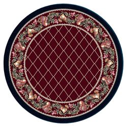 Giana Round Rug Merlot 77 Round