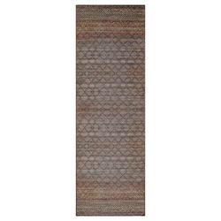 Washable Elystan Rug Runner Multi Earth 26 x 76