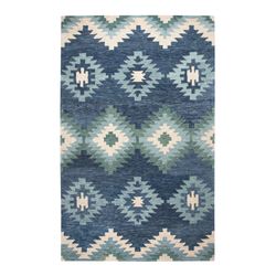 Selena Southwest Rectangle Rug Blue 5 x 8