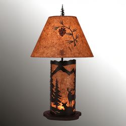 Watchful Deer Table Lamp Dark Brown