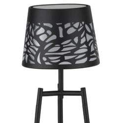 Small Outdoor Solar Floor Lamp Black