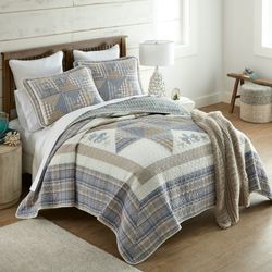 Coastal Star Patchwork Mini Quilt Set Multi Warm