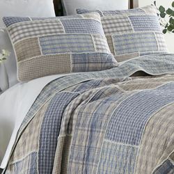 Slate Cobblestone Patchwork Mini Quilt Set Multi Warm