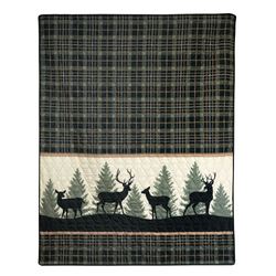 Deer Walk Throw Blanket Multi Warm 50 x 60