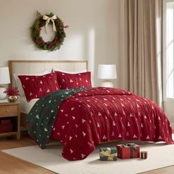 Winter Mini Coverlet Set Red
