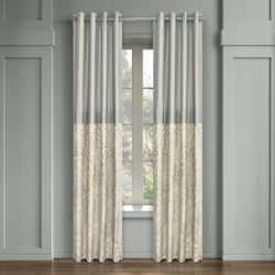 Calmfield Wide Grommet Curtain Pair Aqua 100 x 84