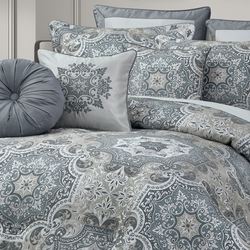 Lisbon Comforter Set Slate