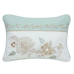 Spring Social Embroidered Rectangle Pillow Spa