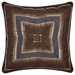 Sofia Chenille Tufted Pillow Multi Warm 18 Square