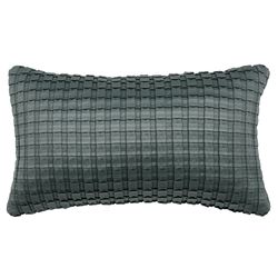 Renata Pleated Rectangle Pillow Teal