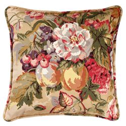 Queensland Piped Pillow Multi Warm 17 Square