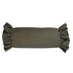 Queensland Ruffled Neckroll Pillow Multi Warm