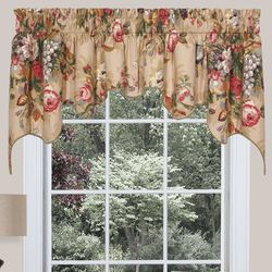 Queensland Empress Swag Valance Pair Multi Warm 100 x 30