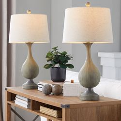 Bryn Table Lamp Pair Light Brown