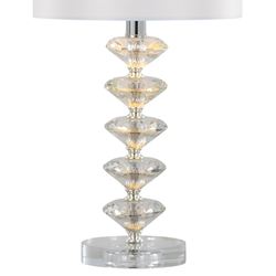 Diana Crystal Table Lamp Pair Clear