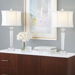 Chiara Crystal Table Lamp Pair Clear
