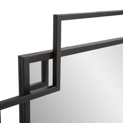 Hazel Geo Wall Mirror Black