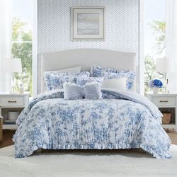 Adele Comforter Bed Set Blue
