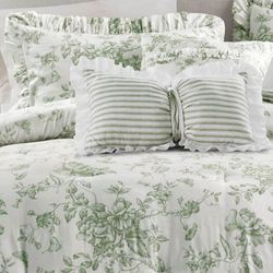 Adele Comforter Bed Set Green