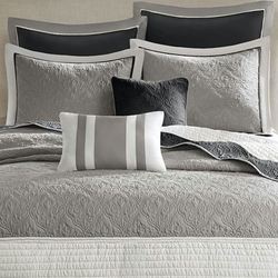 Attingham Quilt Bed Set Gray