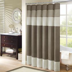 Amherst Shower Curtain Taupe 72 x 72