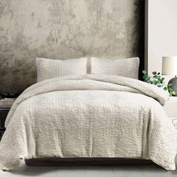 Porto Comforter Set Parchment
