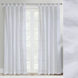 Aura Sheer Curtain Panel White
