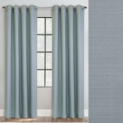 Langford Grommet Curtain Panel Blue