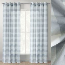 Kenwick Grommet Curtain Panel Gray