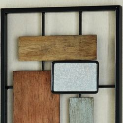 Urban Overlay Wall Art Multi Metallic Set of Two
