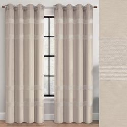 Francobe Grommet Curtain Panel Taupe