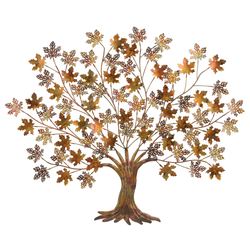 Maple Tree Wall Sculpture Multi Metallic
