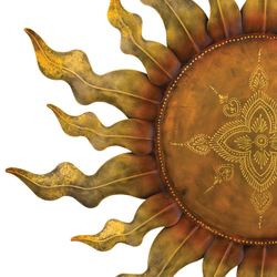 Aryana Sun Wall Sculpture Multi Metallic