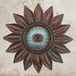Regal Blossom Wall Sculpture Bronze