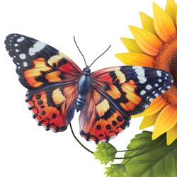 Butterfly Summer Wall Art Multi Earth