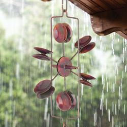 Water Mill Rain Chain Copper