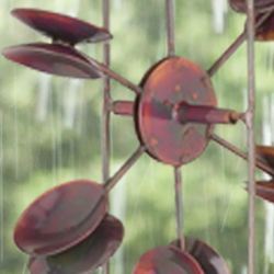 Water Mill Rain Chain Copper