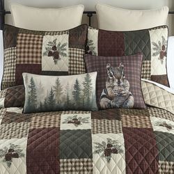 Pine Panels Mini Quilt Set Multi Warm