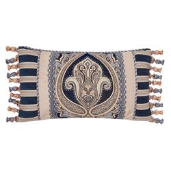 Concord Tasseled Rectangle Pillow Blue
