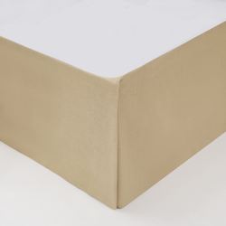 Ariana Kick Pleat Bedskirt Tan