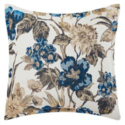 Ariana Floral Flanged European Sham Blue