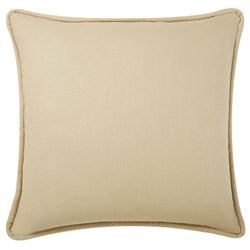 Ariana Solid Color Piped European Sham Tan