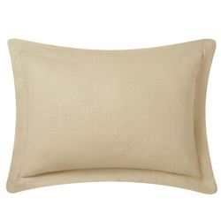Ariana Tan Flanged Rectangle Pillow