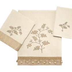 Willow Bath Towel Set Ivory Bath Hand Fingertip