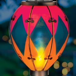 Diamond Hot Air Balloon Solar Lantern Multi Earth