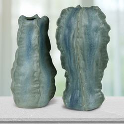 Alessio Decorative Vases Blue Set of Two