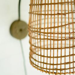 Dome Wall Sconce Lamp Wicker