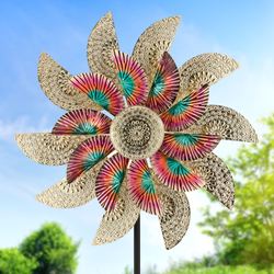Whirling Fan Wind Spinner Gold