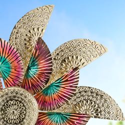 Whirling Fan Wind Spinner Gold