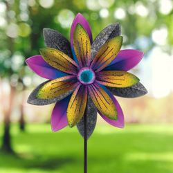 Vibrant Blossom Wind Spinner Multi Earth